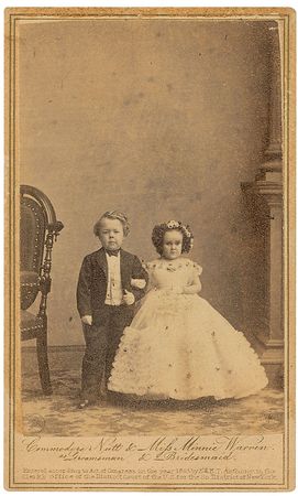 Lot #300 Commodore Nutt and Minnie Warren: Barnum?s famous little people - Image 2