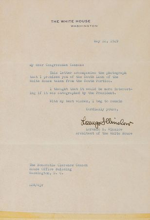 Lot #94 Harry S. Truman: Extraordinary oversized image in a frame ?made from White House room timbers? - Image 2