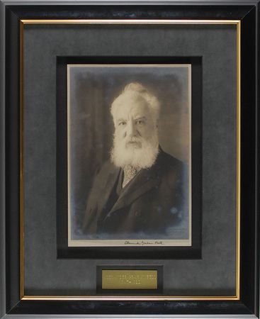 Lot #170 Alexander Graham Bell: Excessively rare Harris & Ewing portrait of the telephone?s inventor - Image 2