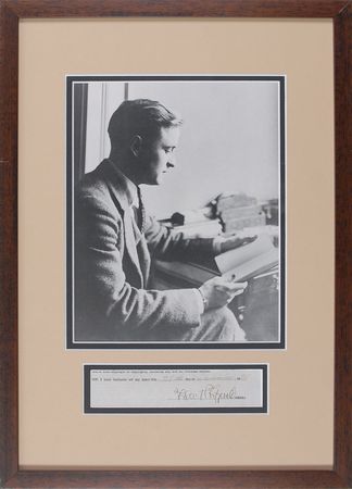 Lot #730 F. Scott Fitzgerald: Choice signature of the iconic Jazz Age author - Image 1
