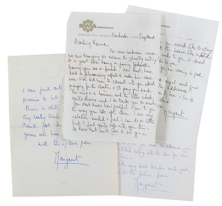 Lot #324 Princess Margaret Letters - Image 1