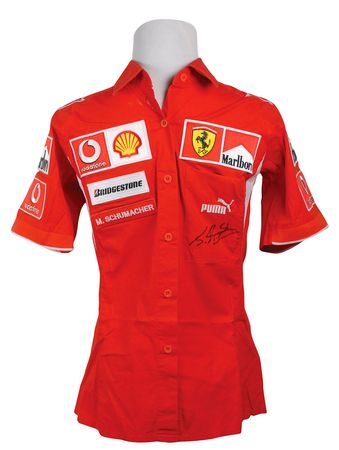 Lot #1214 Michael Schumacher: Worn by the F1 legend during a 2005 race - Image 1