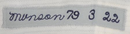 Lot #1204 Thurman Munson: Game-used in Munson?s final season, cut short by tragedy - Image 3