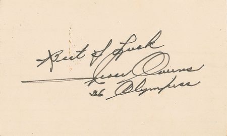 Lot #1305 Jesse Owens Signatures - Image 2