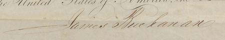 Lot #26 James Buchanan Signed Document - Image 3