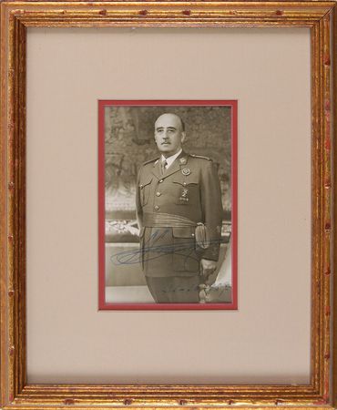 Lot #230 Francisco Franco Signed Photograph - Image 2