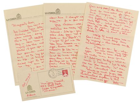 Lot #1045 Bette Davis: ?Will be on the Carson special March 13th on N. B. C.? - Image 1