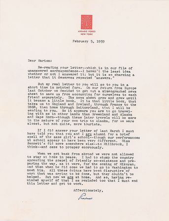 Lot #624 Rockwell Kent: Interesting Soviet-related letters from the American illustrator - Image 2