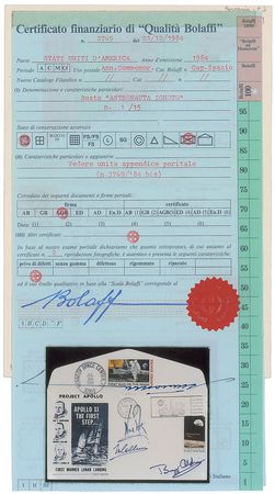 Lot #522 Apollo 11: Bolaffi-certified ?Type 2? cover - Image 3