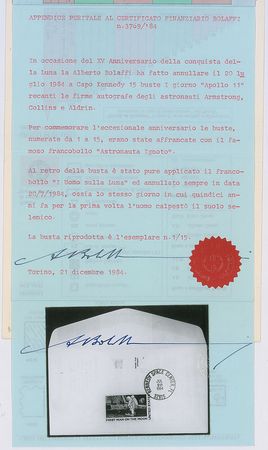 Lot #522 Apollo 11: Bolaffi-certified ?Type 2? cover - Image 4