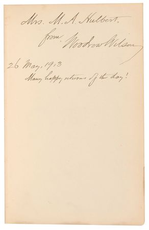 Lot #71 Woodrow Wilson: President Wilson gifts a pair of books to his secret mistress - Image 1