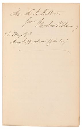 Lot #71 Woodrow Wilson: President Wilson gifts a pair of books to his secret mistress - Image 2