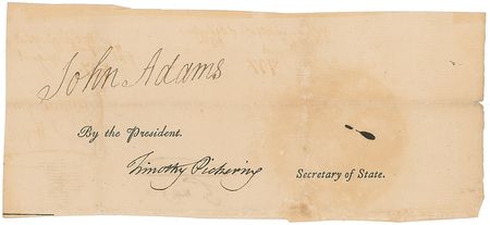 Lot #4 John Adams Signature