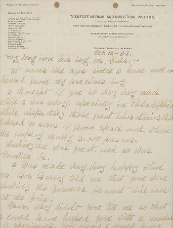 Lot #184 George Washington Carver: Carver discusses “peanut diseases” - Image 2