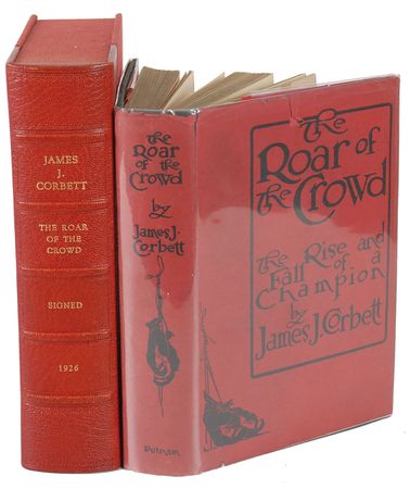 Lot #1185 James J. Corbett and ?Sailor? Tom Sharkey: Presenting a copy of his autobiography, The Roar of the Crowd - Image 2