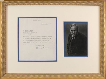 Lot #199 Clarence Darrow: ?I never had any better friends than the Jews? - Image 1