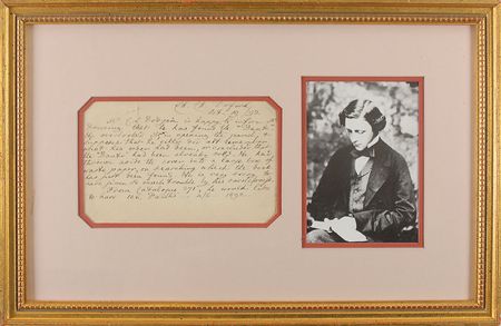 Lot #722 Charles L. Dodgson: The Alice in Wonderland author?s purchase of Dante - Image 1