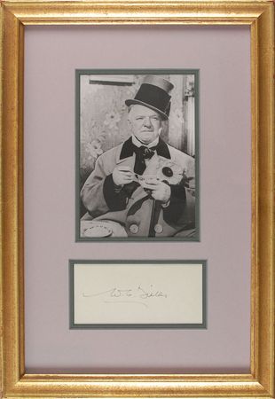 Lot #1048 W. C. Fields Signature - Image 1