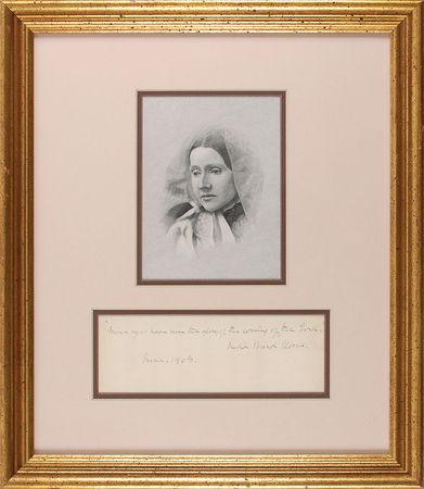 Lot #743 Julia Ward Howe: ?Mine eyes have seen the glory of the coming of the Lord? - Image 1