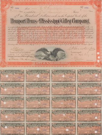 Lot #407 Collis P. Huntington Signed Document - Image 2