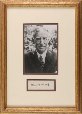 Lot #1280 Connie Mack Signature - Image 1