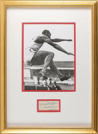 Lot #1306 Jesse Owens Signature - Image 1