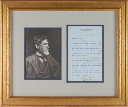 Lot #654 Augustus Saint-Gaudens Typed Letter Signed - Image 1