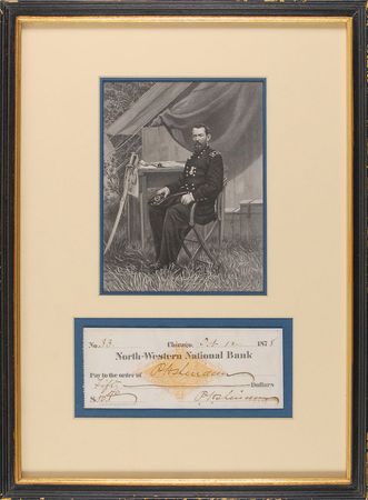 Lot #488 Philip H. Sheridan Check - Image 1