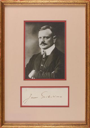 Lot #845 Jean Sibelius Signature - Image 1