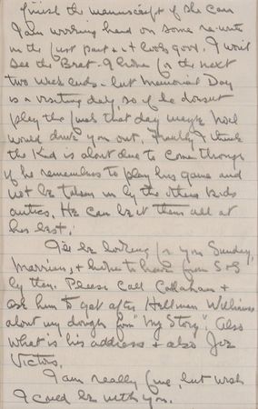 Lot #1217 Bill Tilden: ?Get a lot of sleep & food before & during the tournament. Work on passing shots & on control? - Image 3