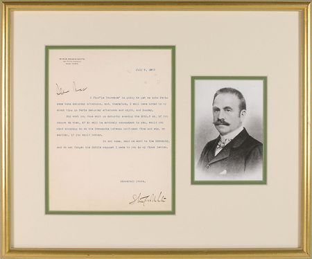 Lot #667 Stanford White Handwritten Letter Signed - Image 1
