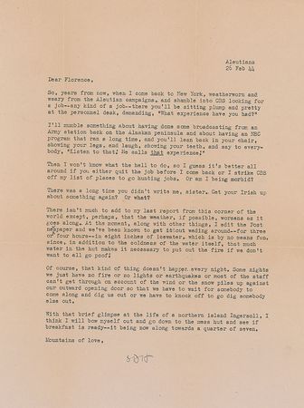Lot #737 Dashiell Hammett: “You’ll lean back in your chair, showing your legs, and laugh, showing your teeth, and say to everybody, ‘Listen to that! He calls that experience!’” - Image 1