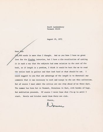 Lot #723 Norman Mailer - Image 1