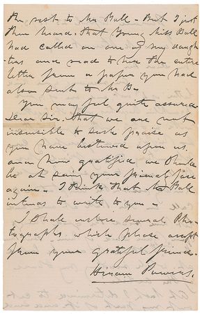 Lot #642 Hiram Powers Handwritten Letter Signed - Image 2