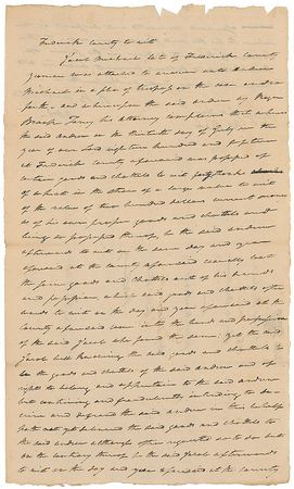 Lot #354 Supreme Court: Roger B. Taney Signed Document - Image 1