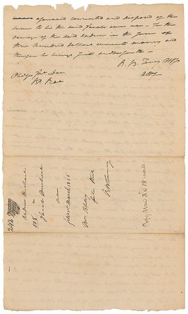 Lot #354 Supreme Court: Roger B. Taney Signed Document - Image 2