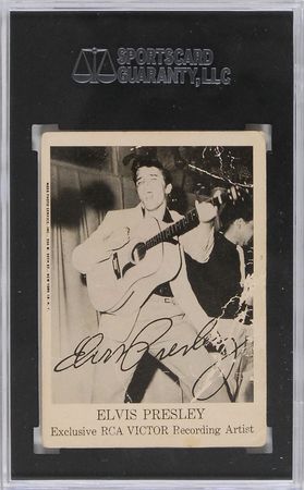 Lot #910 Elvis Presley: Great uninscribed RCA Victor promo card - Image 1