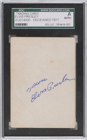 Lot #910 Elvis Presley: Great uninscribed RCA Victor promo card - Image 2