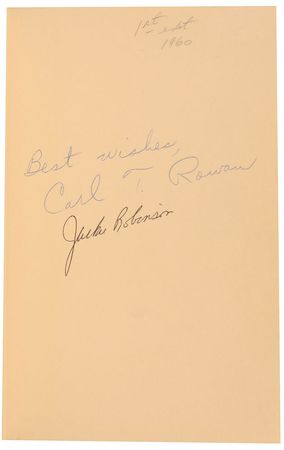 Lot #1210 Jackie Robinson: Fantastic uninscribed first printing of Robinson?s life story - Image 1
