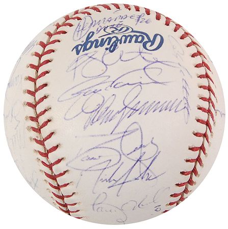 Lot #1302 NY Yankees: 2001 Baseball - Image 1