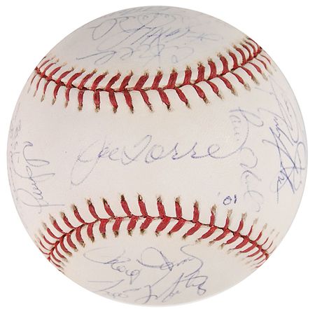 Lot #1302 NY Yankees: 2001 Baseball - Image 5