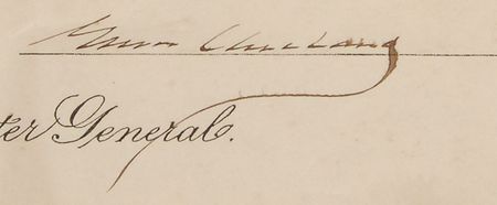 Lot #40 Grover Cleveland Signed Document - Image 2