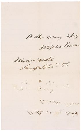 Lot #15 Martin Van Buren Signature