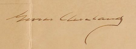 Lot #42 Grover Cleveland Signed Document - Image 2