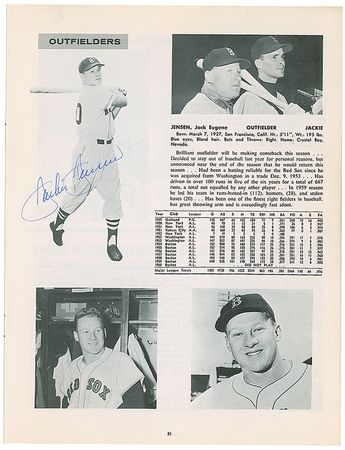 Lot #1241 Boston Red Sox Yearbook - Image 1