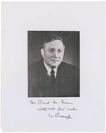 Lot #419 Supreme Court: William O. Douglas Letter and Photograph - Image 1