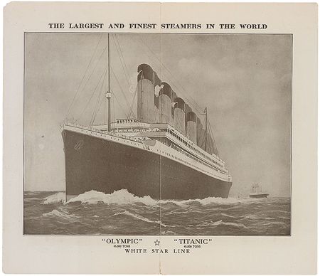 Lot #358 Titanic: Ultra-scarce 1911 promotional brochure, highlighting the luxurious amenities of White Star’s Titanic and Olympic - Image 2
