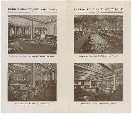 Lot #358 Titanic: Ultra-scarce 1911 promotional brochure, highlighting the luxurious amenities of White Star’s Titanic and Olympic - Image 3