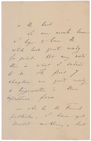 Lot #270 Peter Kropotkin Handwritten Letter Signed - Image 2