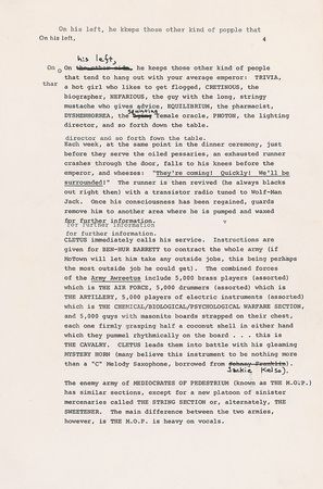 Lot #944 Frank Zappa: Hand-corrected and signed Grand Wazoo story - Image 1